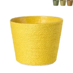 Bloempot mand groot - diverse varianten - ø13.5x11 cm