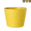 Bloempot mand klein - diverse varianten - ø12x9 cm