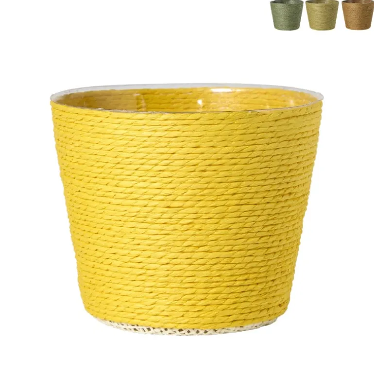 Bloempot mand klein - diverse varianten - ø12x9 cm