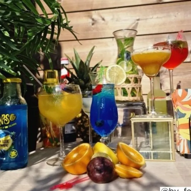 Blue Hawaii glas - 440 ml - set van 4