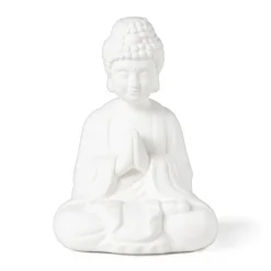 Boeddha porselein - wit - 14.2x11.2x19 cm