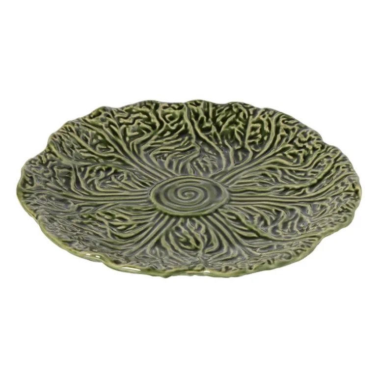 Bordje koolblad - groen - ø22x2.5 cm