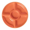 Bord met 4 vakken - oranje