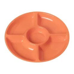 Bord met 4 vakken - oranje
