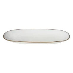Bord ovaal Toscane - wit - 25.5x12 cm