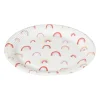 Bord Rainbow - set van 8 - ø23 cm