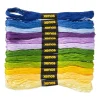 Borduurgaren set - koele kleuren - set van 12