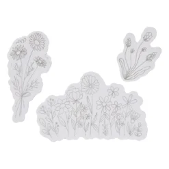 Borduurpatronen bloemen - set van 4
