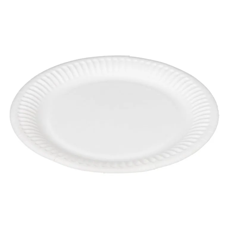Bord wit - set van 8 - ø18 cm