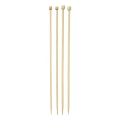 Breinaalden 5 & 6 mm - bruin - set van 2