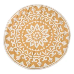 Buitenkleed bloem - geel - ø150 cm