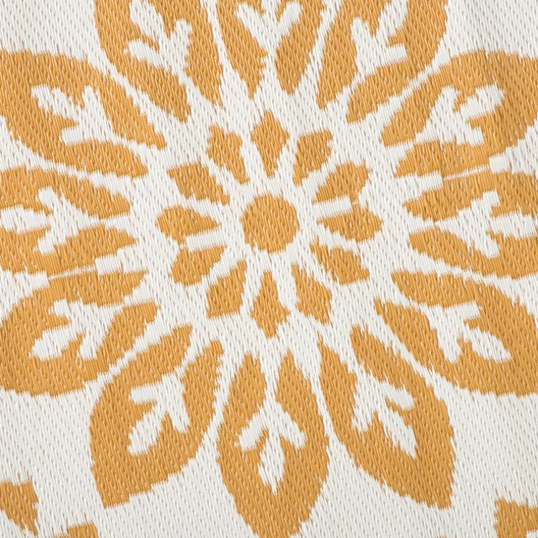 Buitenkleed bloem - geel - ø150 cm