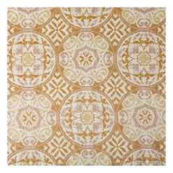 Buitenkleed cirkels - geel/oranje - 160x230 cm