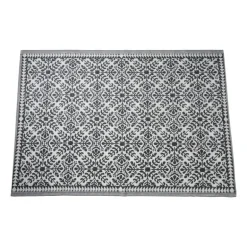 Buitenkleed ethnic - zwart - 160x230 cm