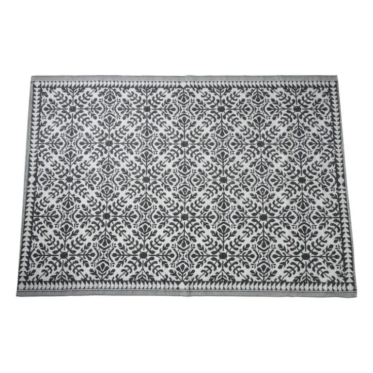 Buitenkleed ethnic - zwart - 160x230 cm