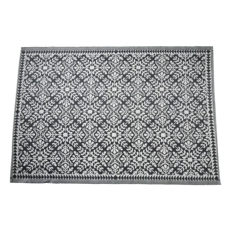 Buitenkleed ethnic - zwart - 160x230 cm