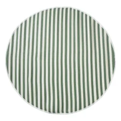 Buitenkleed streep - groen - ø150 cm