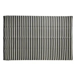 Buitenkleed streep - zwart/wit - 200x300 cm