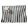 Buitenkleed streep - zwart/wit - 160x230 cm