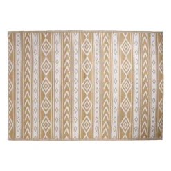 Buitenkleed tribal - beige - 160x230 cm
