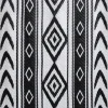 Buitenkleed tribal - zwart - 160x230 cm