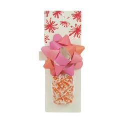 Cadeaulint en strik mix - rood/roze - set van 2