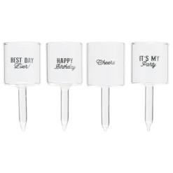 Caketopper shotglazen - set van 4