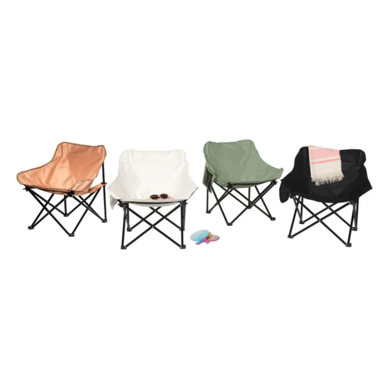 Campingstoel compact - groen - 65x62x55 cm