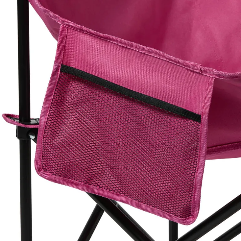 Campingstoel compact - roze - 65x52x55 cm