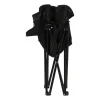 Campingstoel compact - zwart - 65x62x55 cm