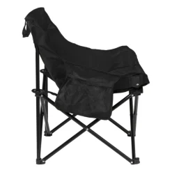 Campingstoel compact - zwart - 65x62x55 cm