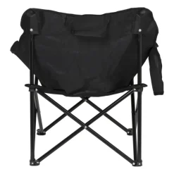 Campingstoel compact - zwart - 65x62x55 cm