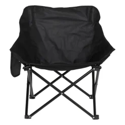Campingstoel compact - zwart - 65x62x55 cm