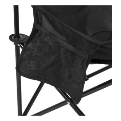 Campingstoel compact - zwart - 65x62x55 cm