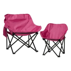 Campingstoel kids compact - roze - 50x50x40cm