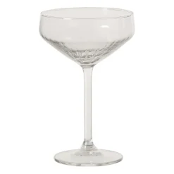 Champagnecoupe plisse - transparant - 290 ml