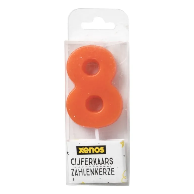 Cijferkaars - cijfer 8 - diverse kleuren