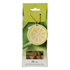 Citronella kegels - groen/ geel - set van 30