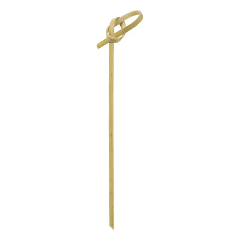 Cocktailprikkers krul - bamboe - set van 40