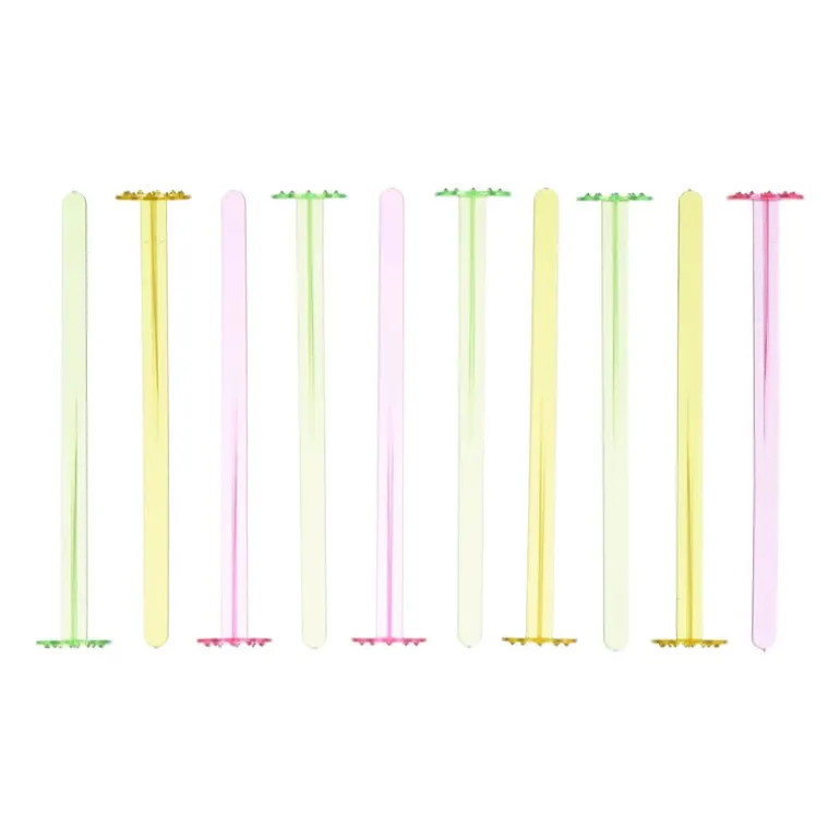 Cocktailstampers gekleurd - multikleur - set van 10