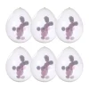 Confetti ballonnen - roségoudkleurig - set van 6