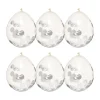 Confetti ballon - zilverkleurig - set van 6