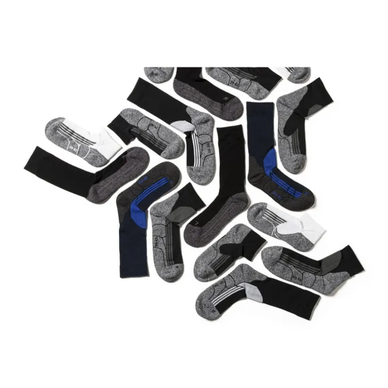 Coolmax enkelsokken - 43/46 - wit/grijs - 2 paar