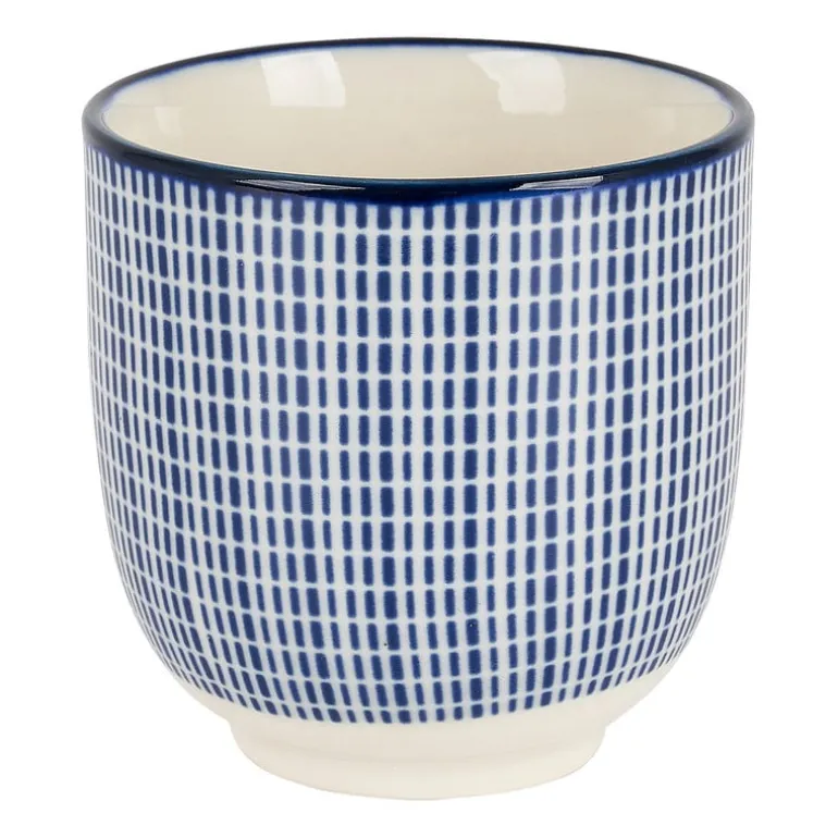 Cup blue print - stripes - 150 ml