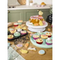 Cupcake bakvorm - zwart - 12 cups