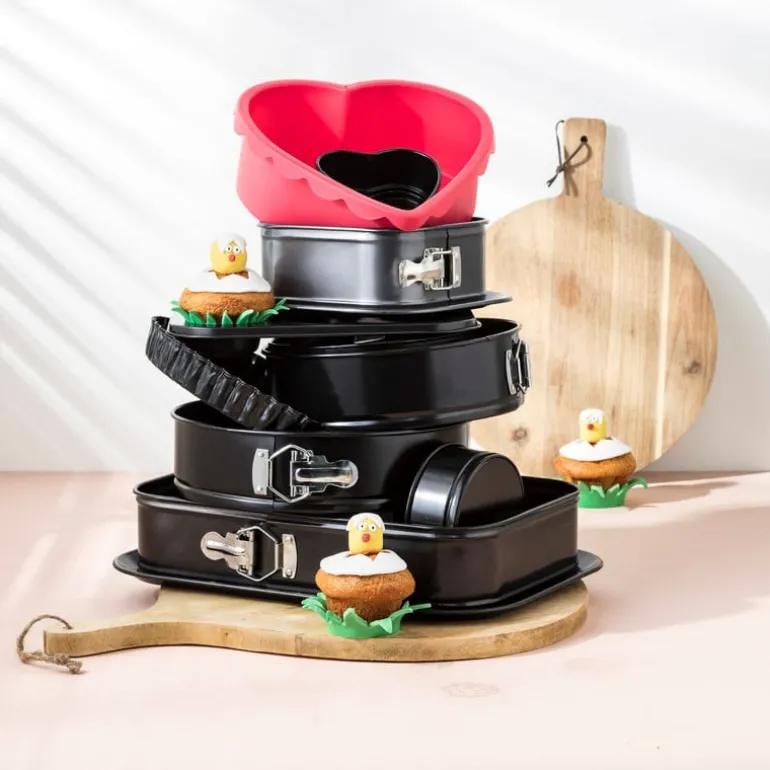Cupcake bakvorm - zwart - 6 cups