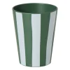 Cup streep - groen/wit - 340 ml