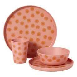 Cup zonnetjes - roze/oranje - 340 ml