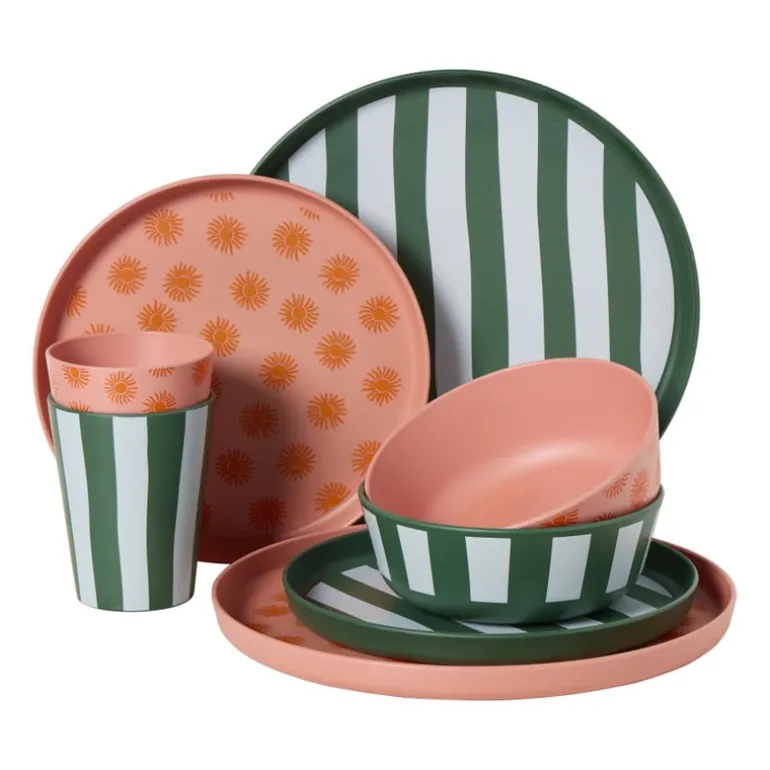 Cup zonnetjes - roze/oranje - 340 ml