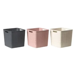 Curver jute opbergmand cube - 17 liter - beige